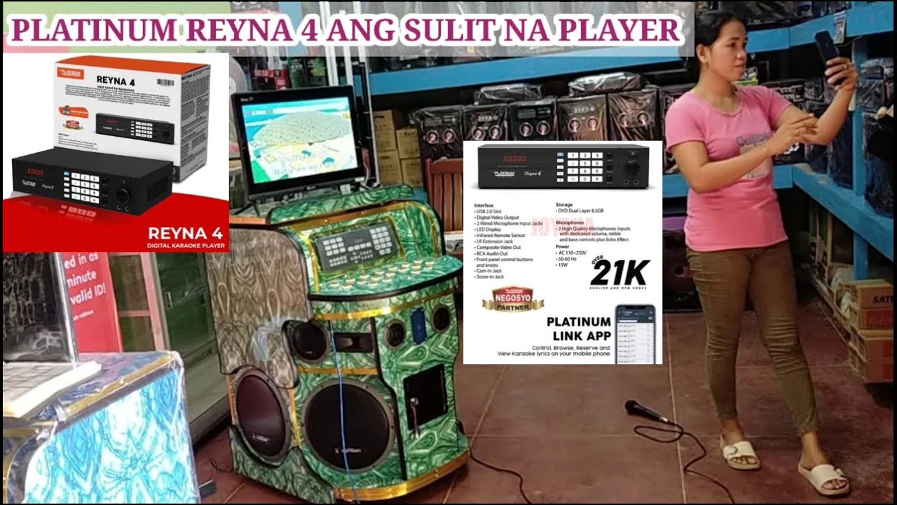 PLATINUM REYNA 4 WITH KEYPAD JBK-1000 MULTI - MODEL JUKEBOX DEMO REVIEW