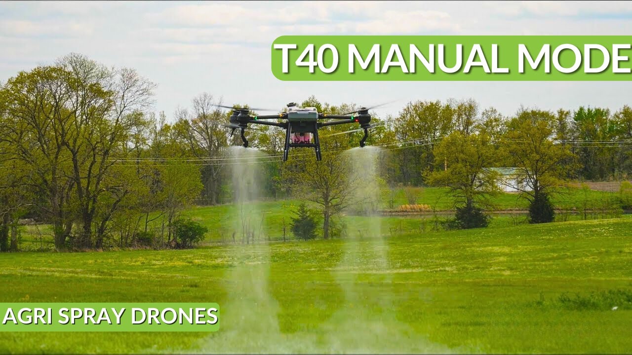 How to Spray in Manual Mode | DJI Agras T40 | Agri Spray Drones