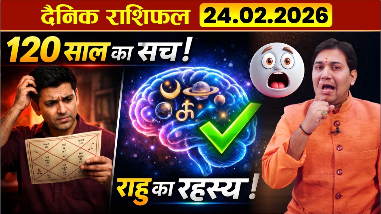 120 साल का असली रहस्य, शनि का कड़वा सच! 24 February 2026 |Aaj Ka Rashifal | दैनिक राशिफल