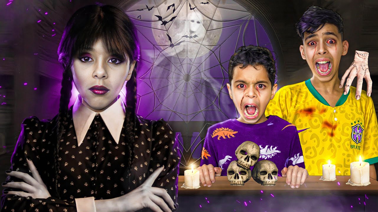 وينزداي الشريرة تلاحقنا لمدة يوم كامل 🧛‍♀️😱 كانوا غادي يموتوا بالخلعة 💔😭