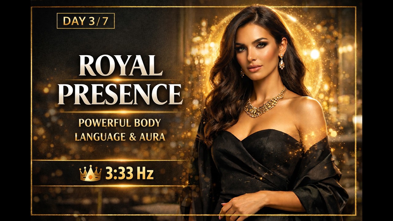 👑 DAY 3: ROYAL PRESENCE | Powerful Body Language & Aura ‼️ {3:33 Hz}