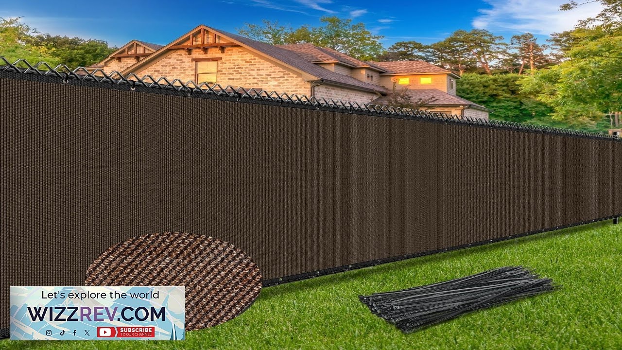 6FT x 50FT Privacy Screen Fence Heavy Duty 170GSM Fencing Mesh Shade Review