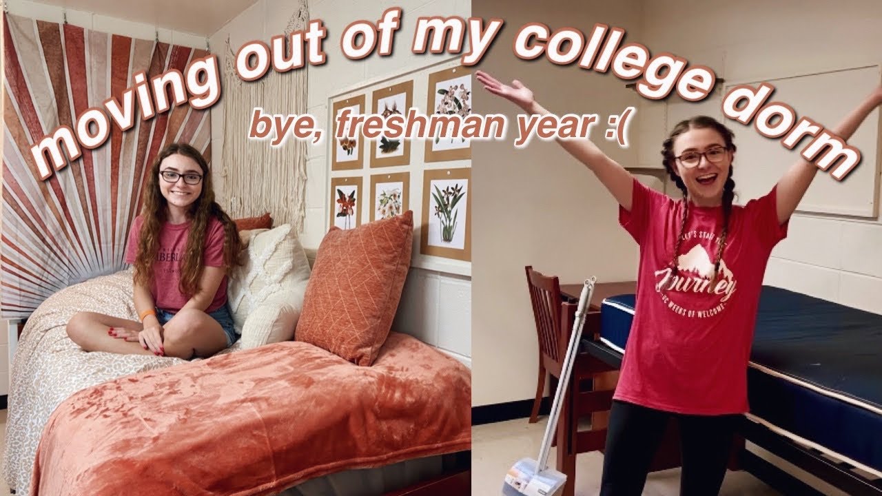 moving out of my college dorm vlog // bye, freshman year :(