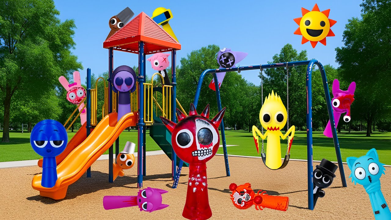 All Sprunki Are Hidden in the Park – Can YOU Spot Them All 👀