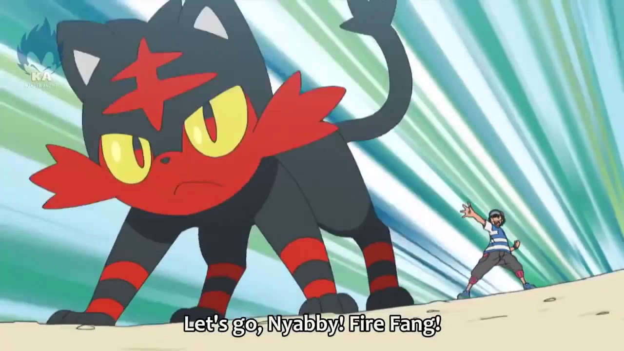 Ash litten evolves into torracat (sun & moon)