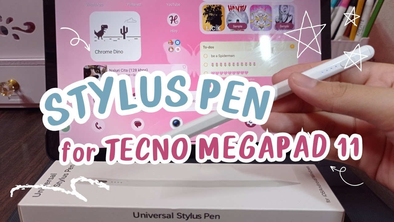 TRYING OUT THE STYLUS PEN ON THE Tecno Megapad 11  🖊️💞
