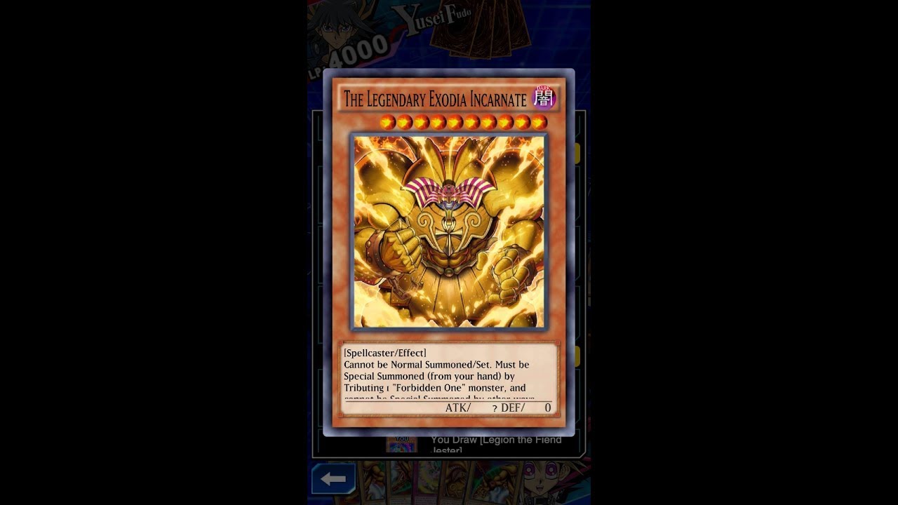 Yugioh Duel Links - THIS is How Yugi use : The Legendary Exodia Incarnate