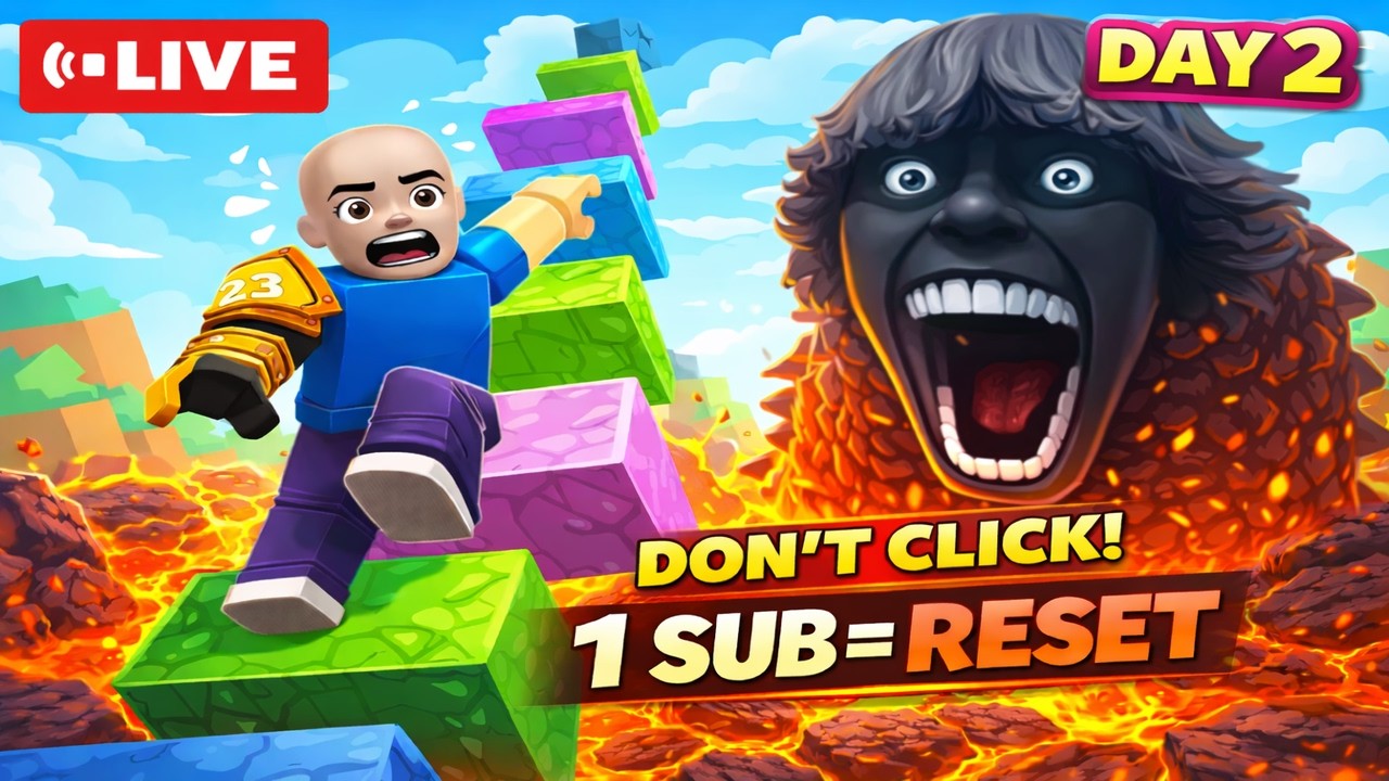 🔴 Climb Worm Tower LIVE - 1 SUB = RESET! DAY 2 #roblox #shorts