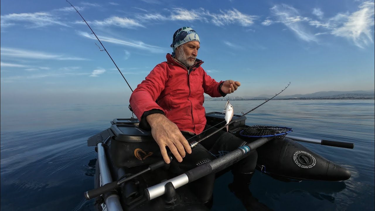 Kuşadası belly boat fishing..
