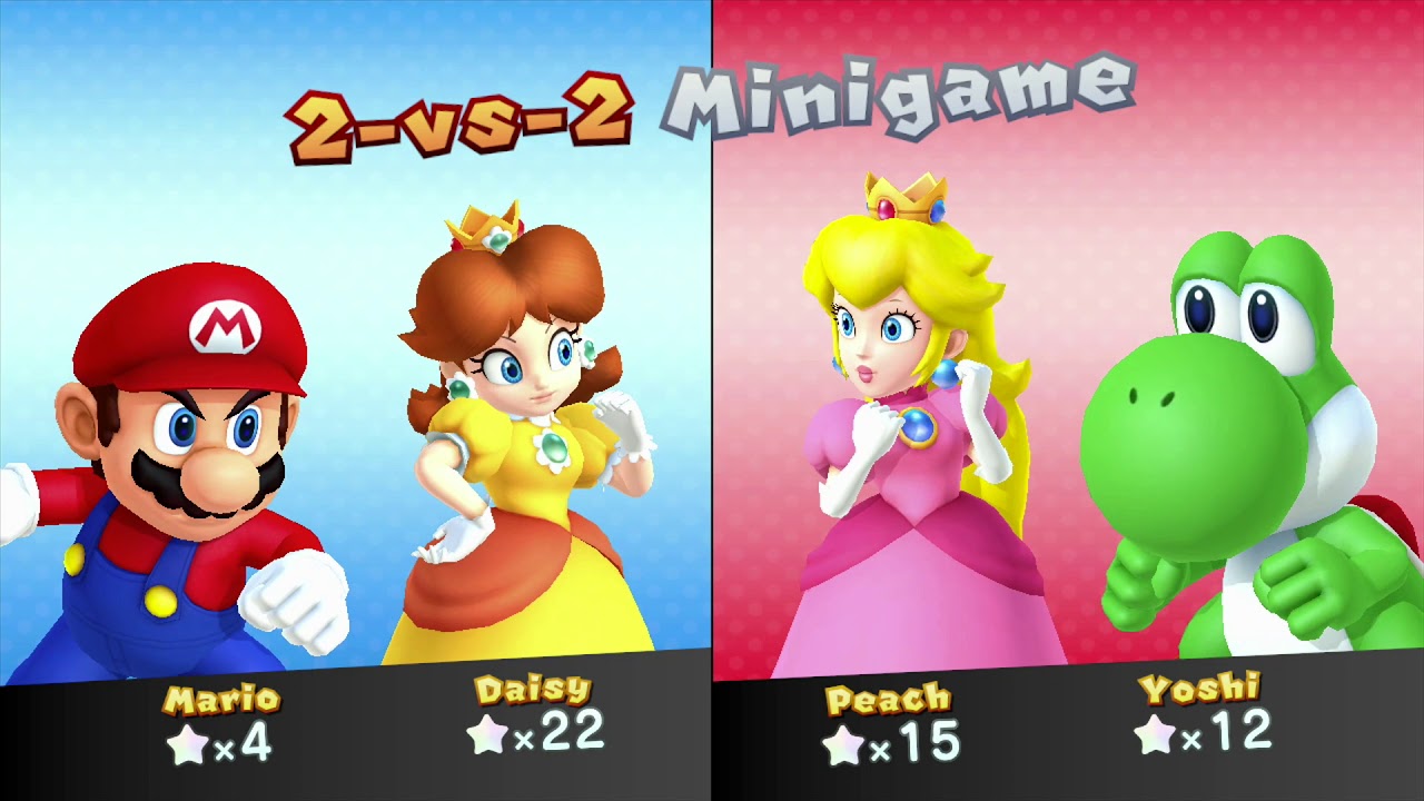 Lets Play Mario Party 10 in Mushroom Park - Peach Vs Mario Vs Daisy Vs Yoshi Vs Bowser