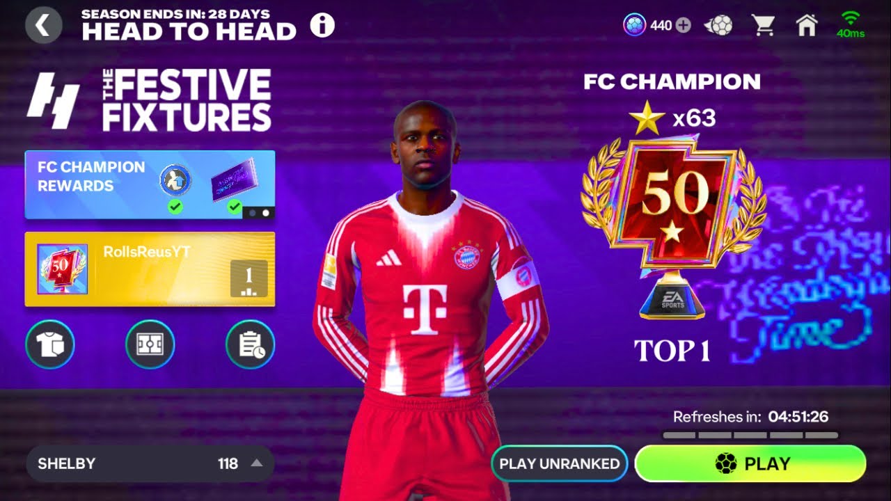 Безумная игра на первом месте в FC Mobile!