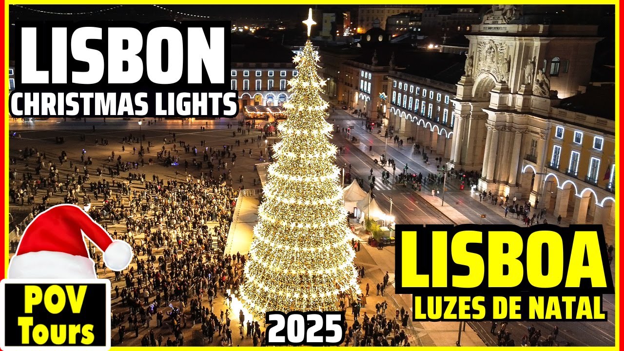 🔴Рождественские огни Лиссабона 2025 — Премьера! Португалия