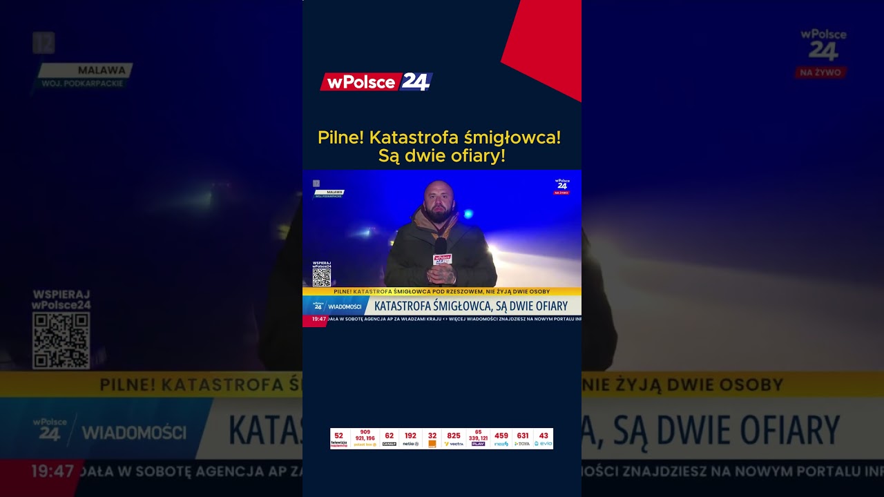 Pilne! Katastrofa śmigłowca! Są dwie ofiary!