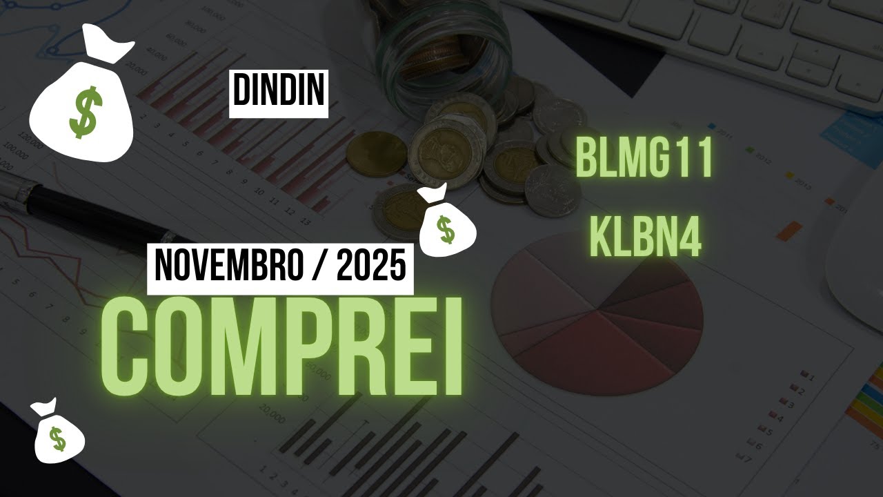 Comprei + Cotas do BLMG11 e KLBN4