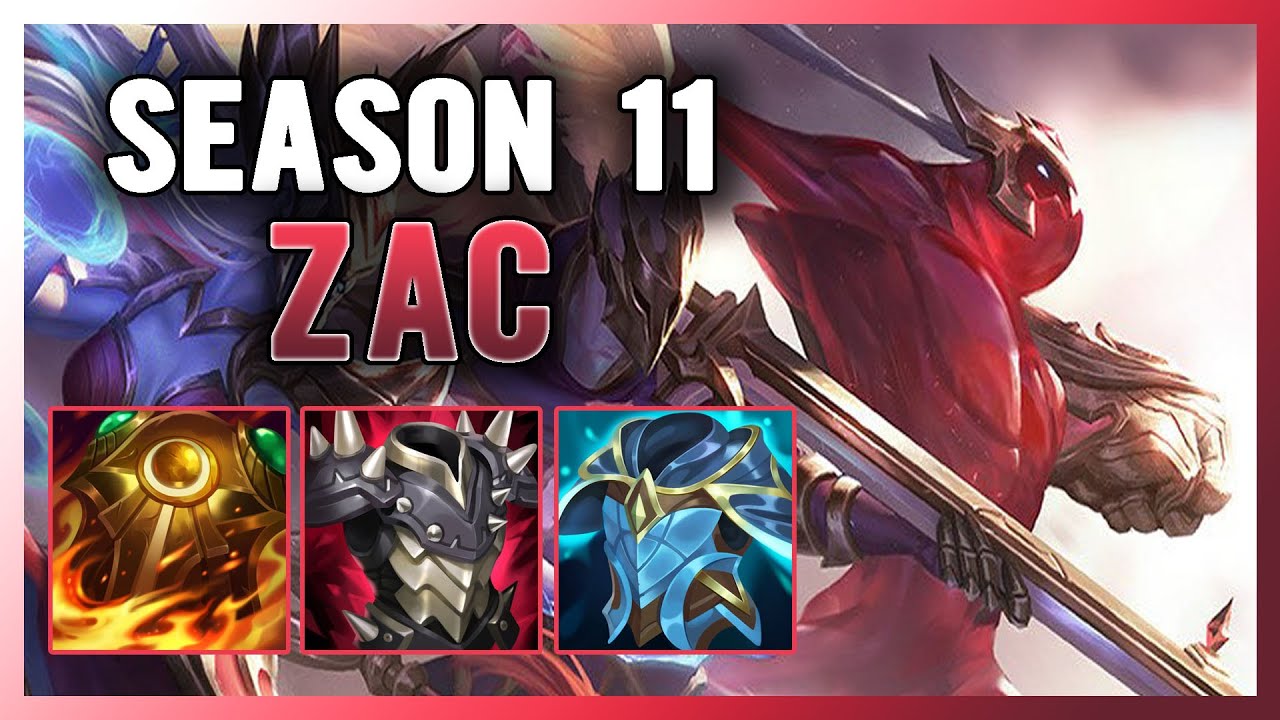 SEASON 11 ZAC SUPPORT GUIDE AND GAMEPLAY | BUILD+RUNES