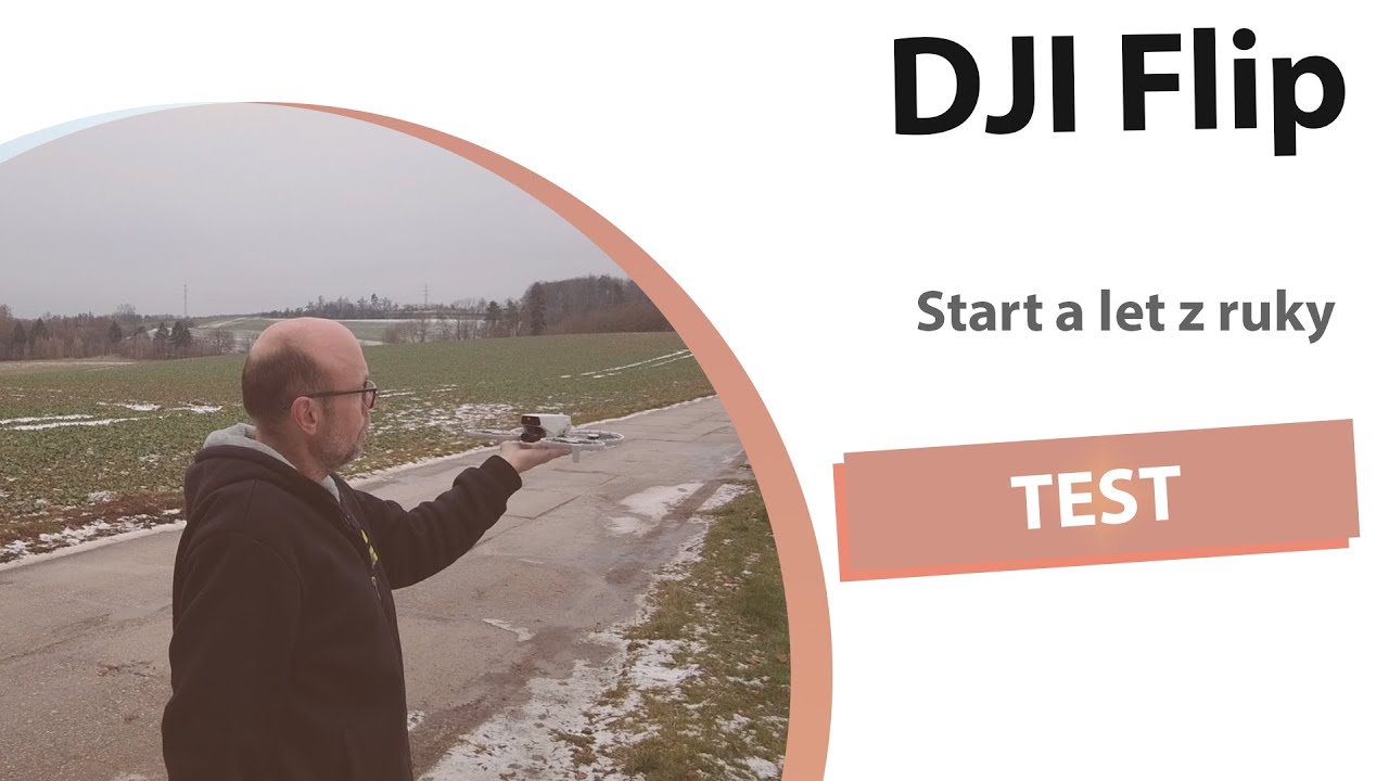 DJI Flip ovládání z ruky
