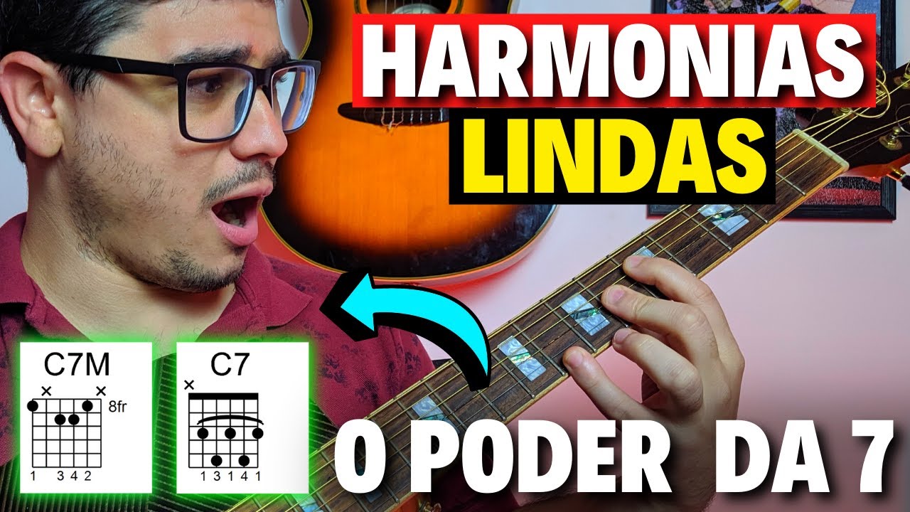 🎸Como usar acordes com sétima - GUIA COMPLETO - Aula de violão