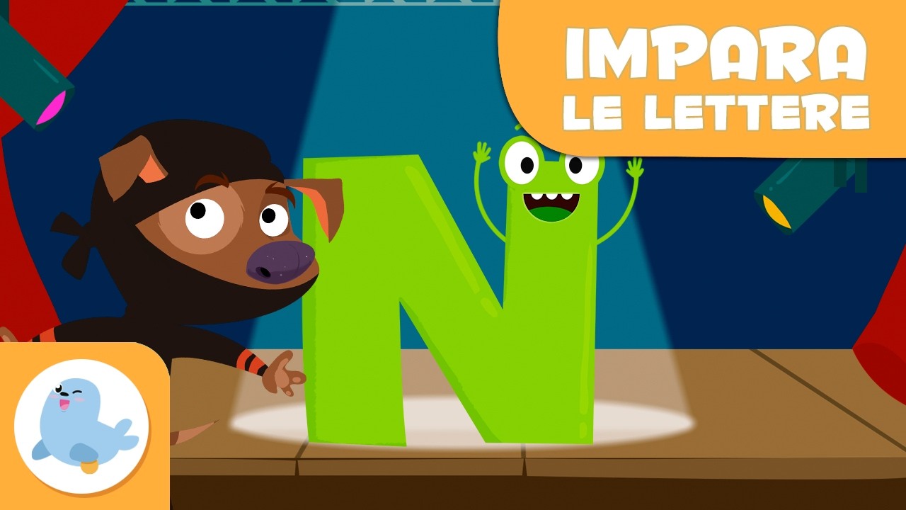 Impara la lettera “N” con Nico il Ninja - L'alfabeto