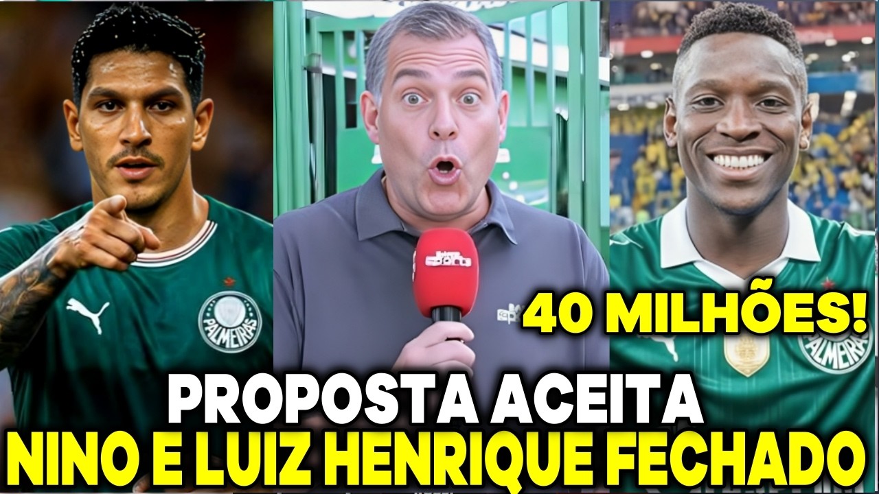 SABADO DE REFORÇOS! VERDÃO AVANÇA COM NINO E LUIZ HENRIQUE 