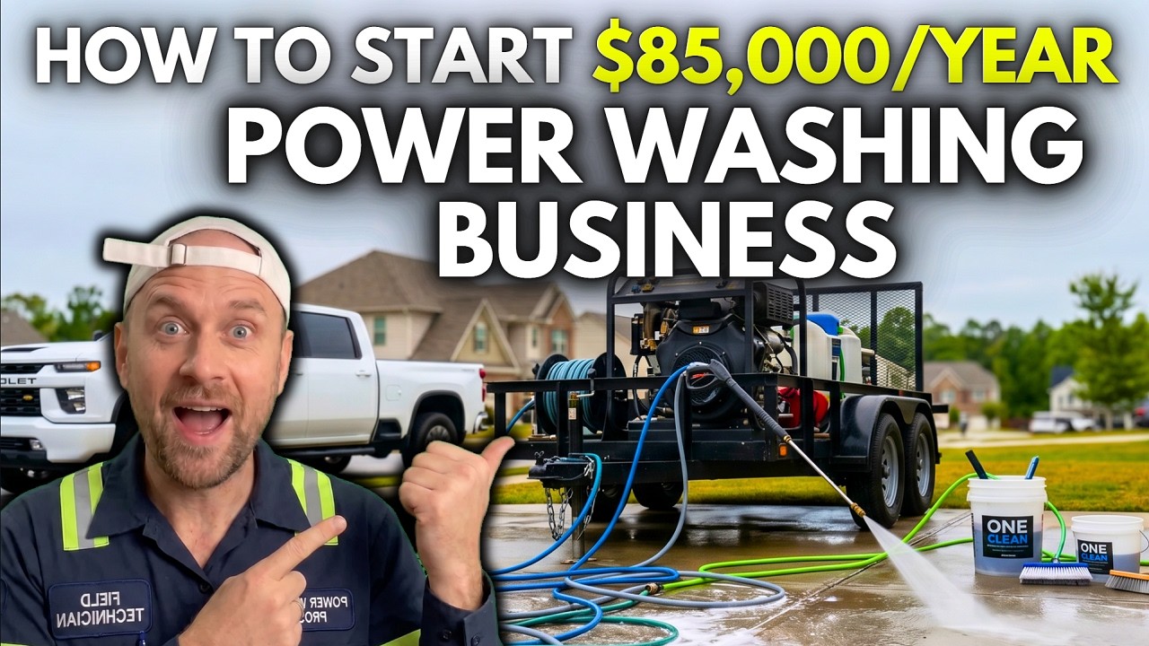 How to Start a Power Washing Business in California ($85,000/Year Profitable Business)