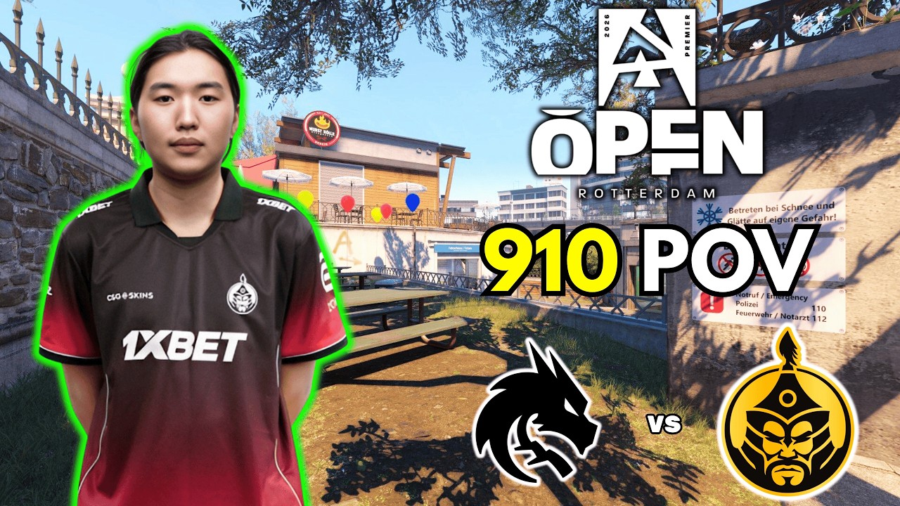 910 POV | TheMongolZ vs Spirit (18/4/12) CS2 BLAST Open Rotterdam 2026