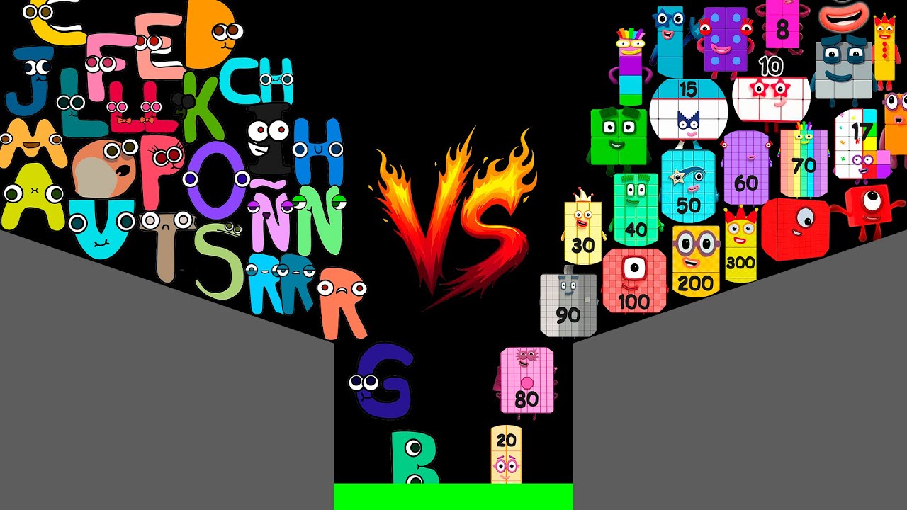 🚨 THIS WAS NOT EXPECTED! Numberblocks VS Spanish Alphabet Lore Marble Race Tournament in Algodoo