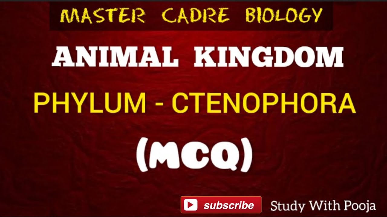 Phylum Ctenophora Important Mcq | Master cadre Science Preparation | Master Cadre Zoology
