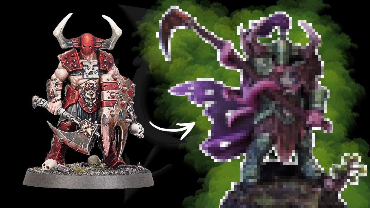 Converting from Khorne to Nurgle - KITBASHING my own Hero