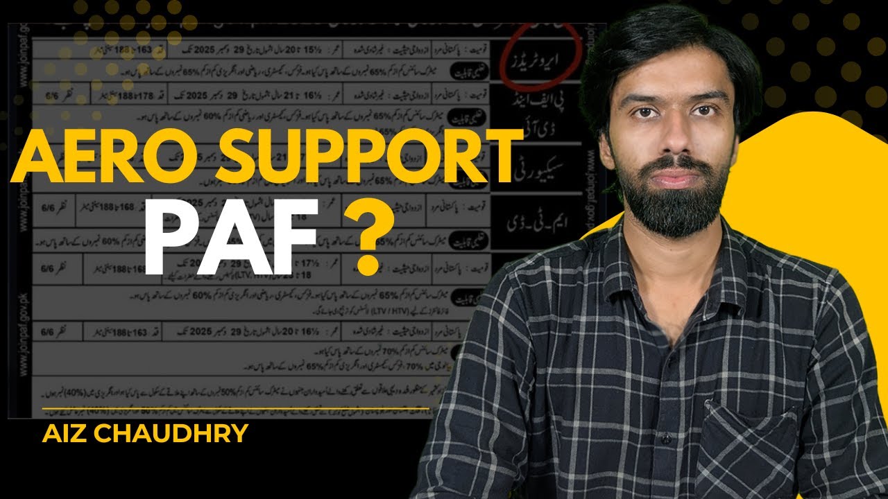 PAF Aero Support Trades Explained | All Fields, Duties & Career Guide After Matric |CareerKiTalkiyan