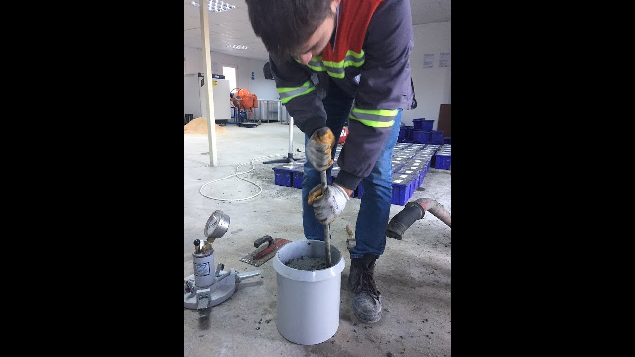 قياس محتوى الهواء في الخرسانة Air content test in concrete