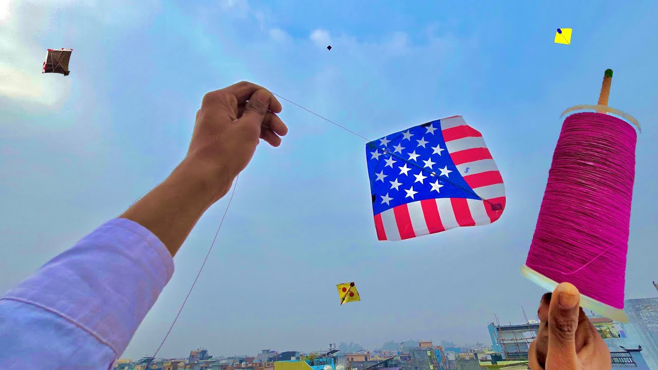 AMREICAN KITE FIGHTING & Kite cutting tricks | kites vlogs | kite | patang 