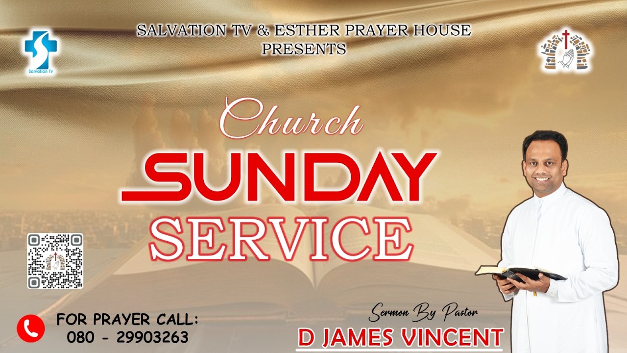 SUNDAY 2ND SERVICE LIVE | 15.03.2026 | MESSAGE BY PASTOR. D JAMES VINCENT | ESTHER PRAYER HOUSE