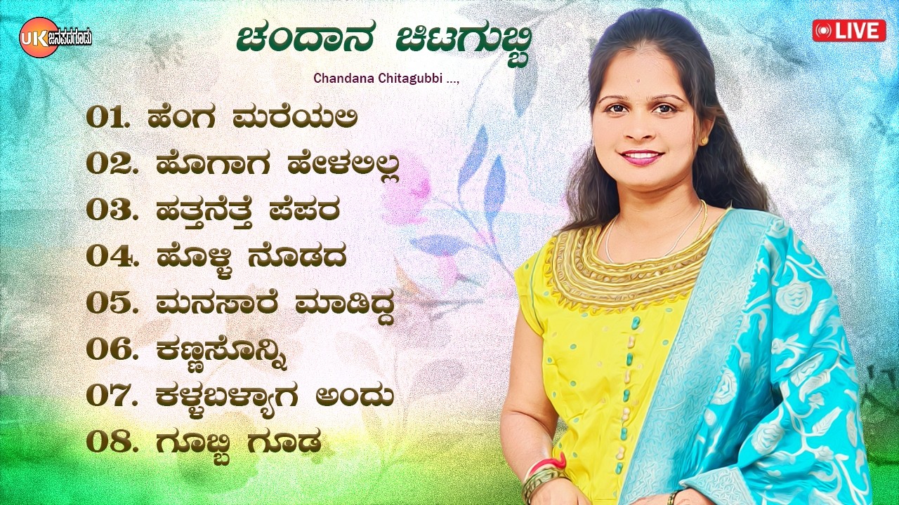 LIVE🔴| ಚಂದಾನ ಚಿಟಗುಬ್ಬಿ | ಉತ್ತರ ಕರ್ನಾಟಕ ಜಾನಪದ  | Uttara Karnataka Janapada Songs