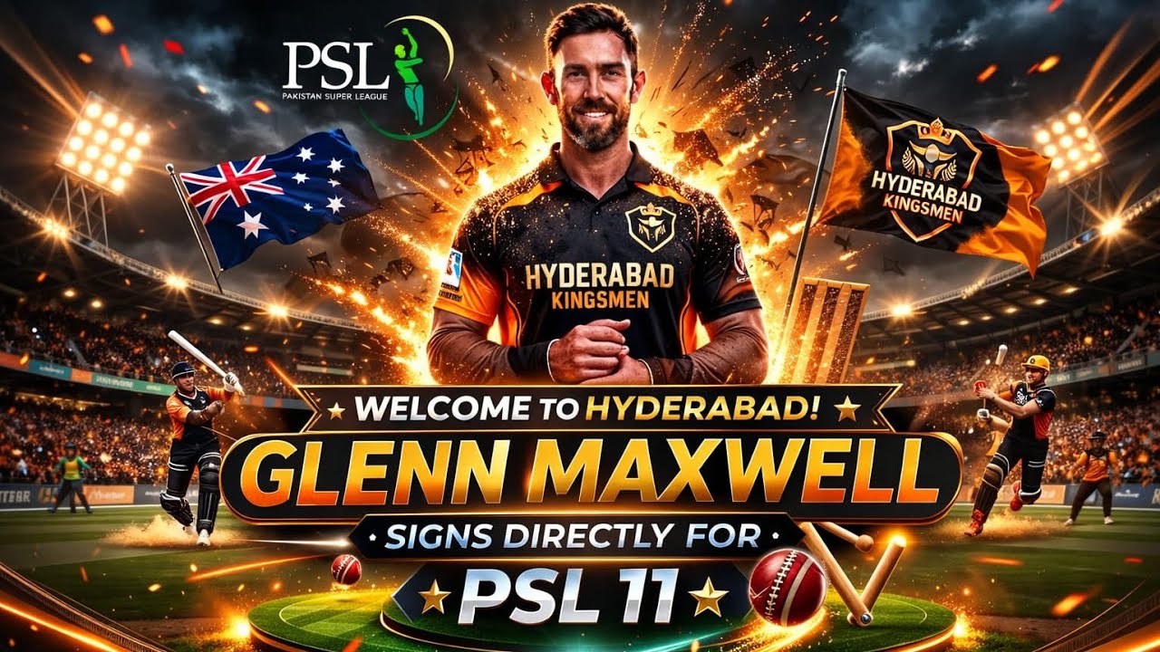 Glenn Maxwell Joins Kingsmen Hyderabad 😱 | PSL Gets BIG Boost with Australian Stars!