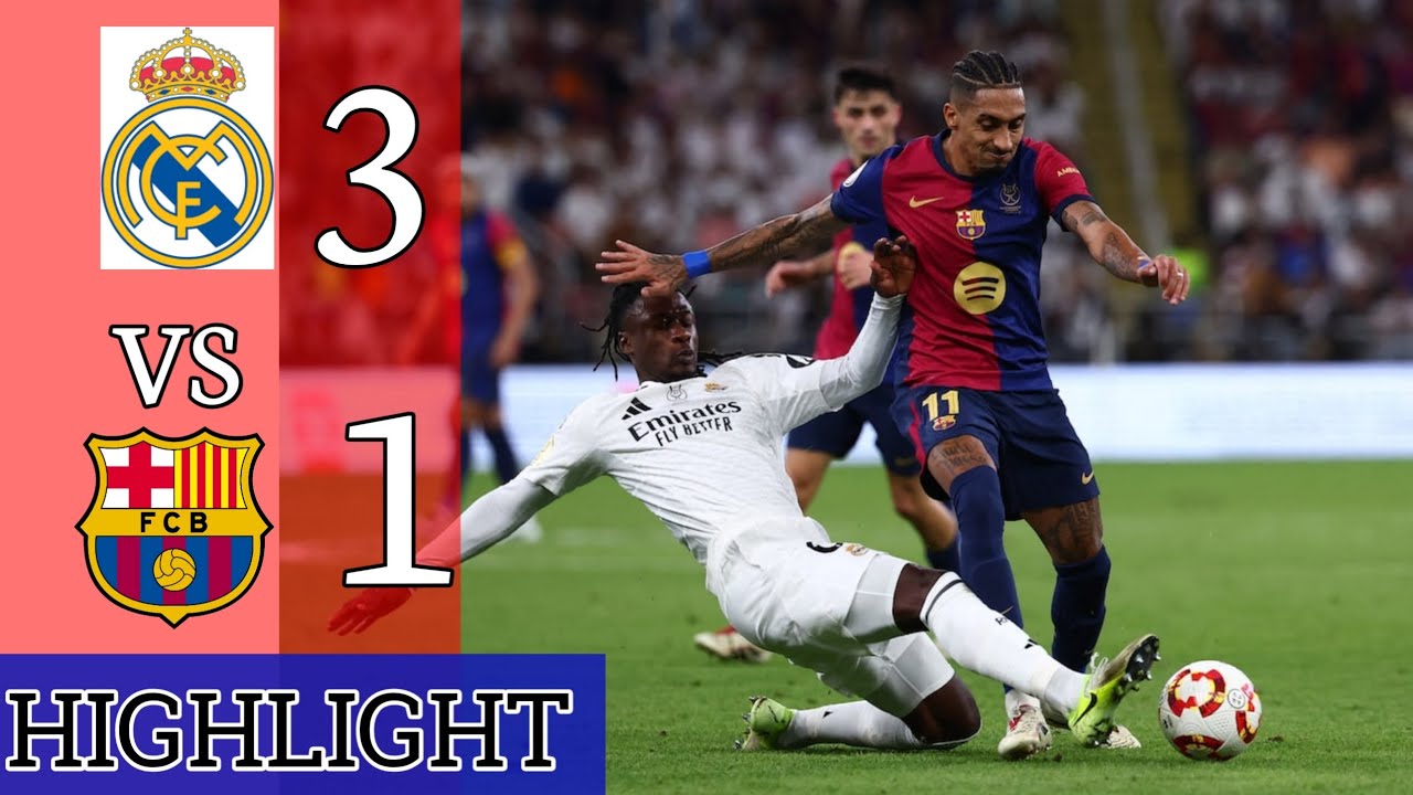 Highlight Prediksi El Calsico Real Madird 3 VS Barcelona 1