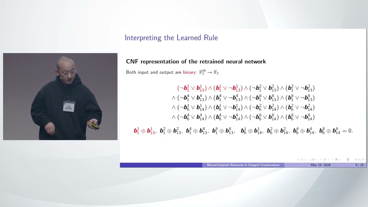 Neural Networks in Cryptography (Eurocrypt 2026)
