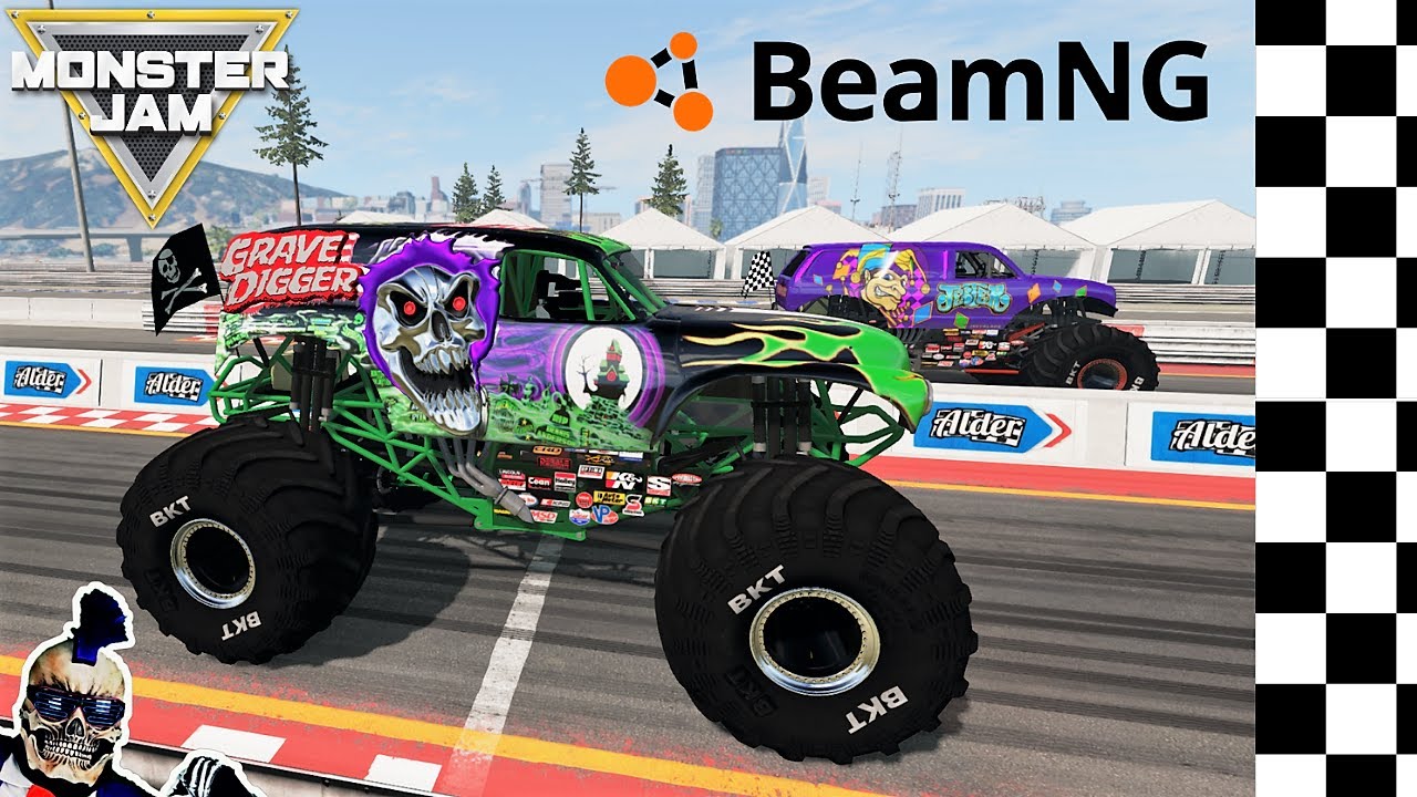 Видеоигра Monster Jam Drag Racing #2 | BeamNG Drive