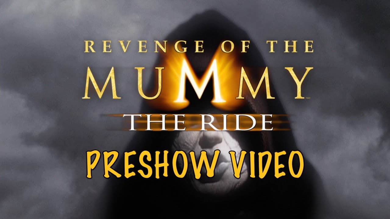 Preshow Video - Revenge of the Mummy The Ride Universal Studios Hollywood (2004)