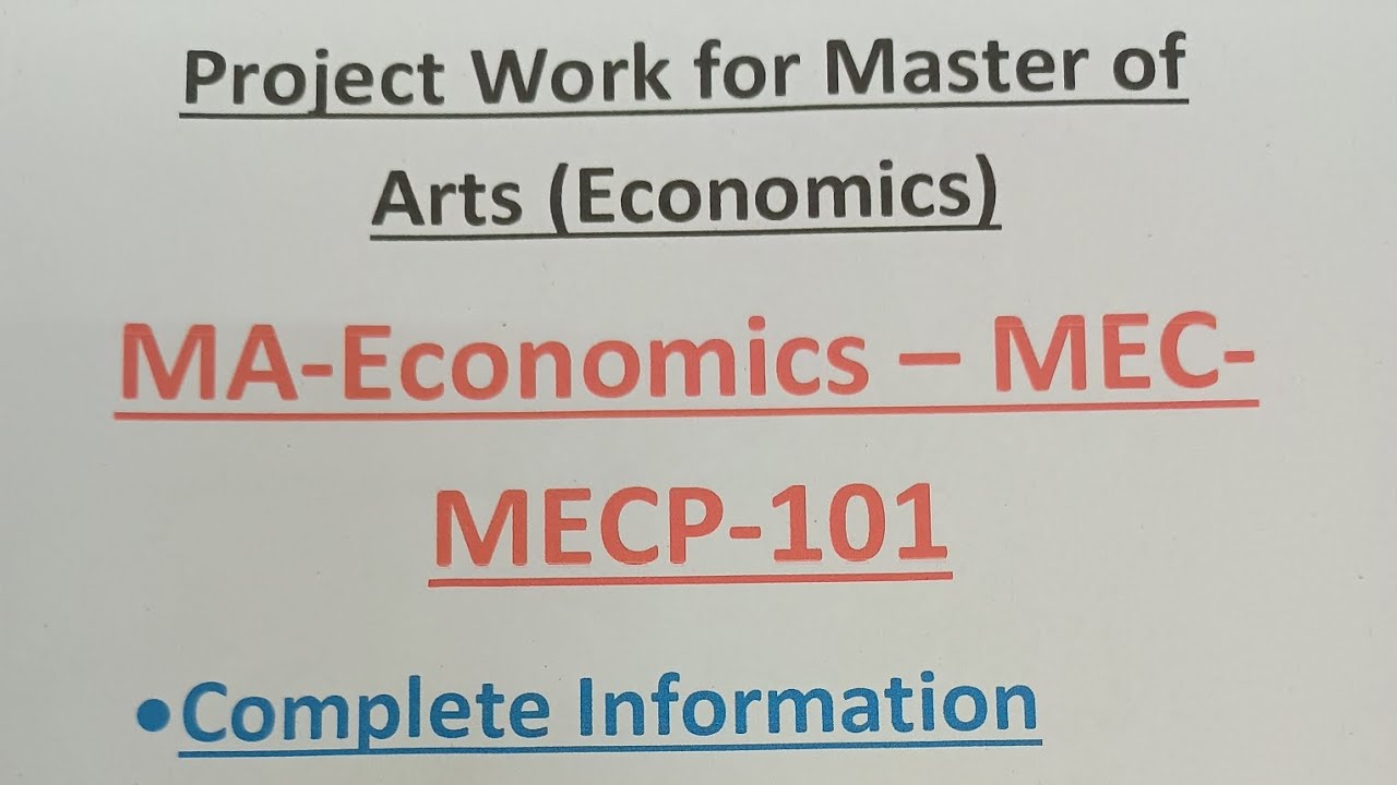IGNOU MEC MECP101 Complete 💯 Information Synopsis+ Project Report+ Address for Submission+ Steps