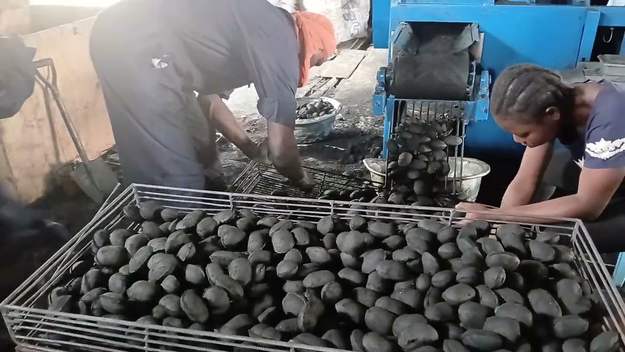 Coconut Charcoal in Ghana #Adepa Charcoal Briquettes #trending #wodemaya