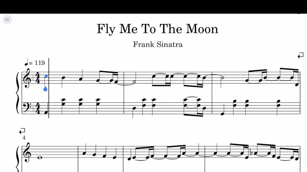 Frank Sinatra - Fly Me To The Moon Sheet Music