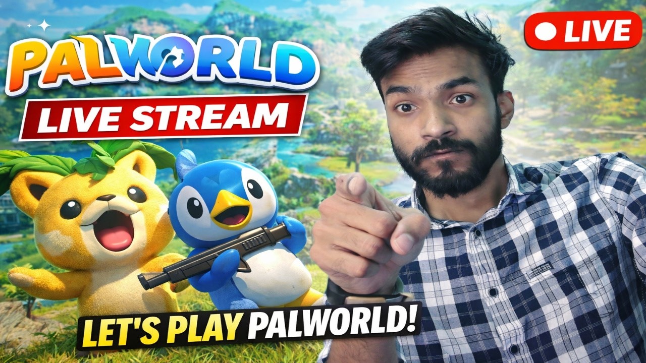 Palworld LIVE 🔴New Huge Base Today in Hindi | [DAY - 8] #palworld #palworldgameplay