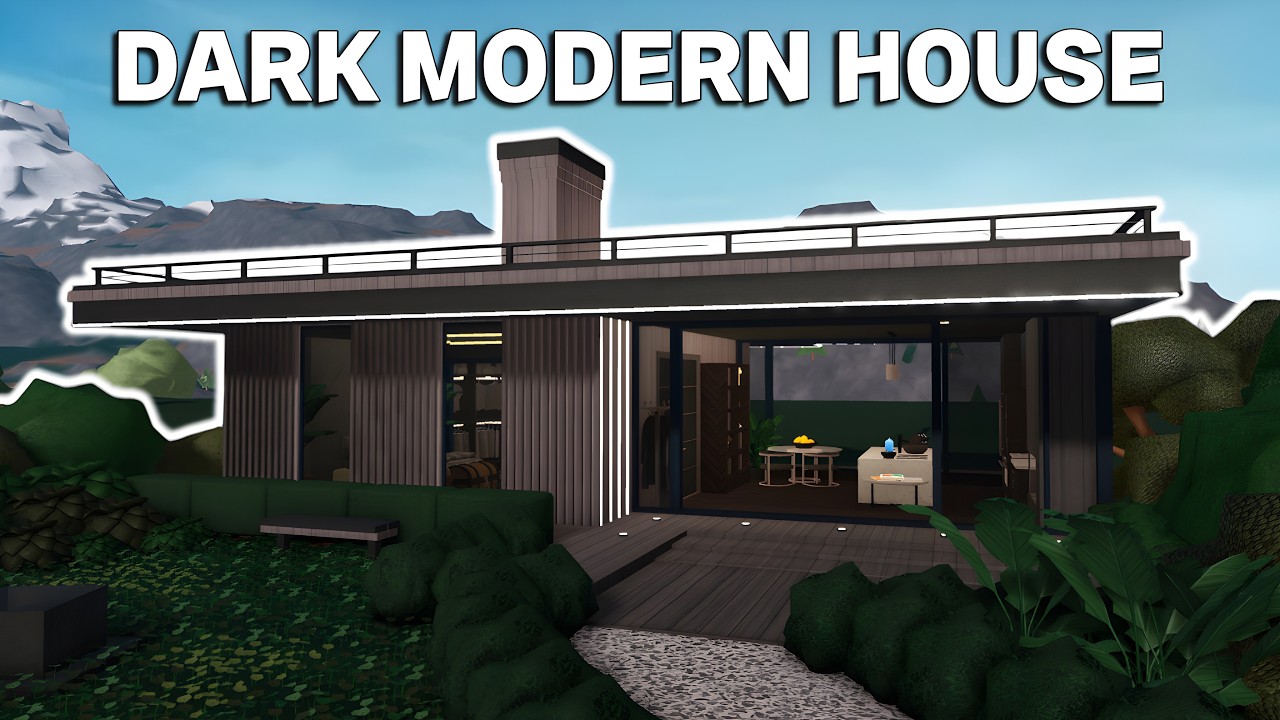 I BUILT A $200K DARK MODERN HOUSE IN BLOXBURG