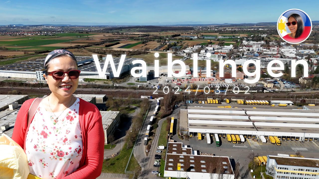 Panorama Waiblingen im Remstal bei Stuttgart Baden Wuerttemberg Germany