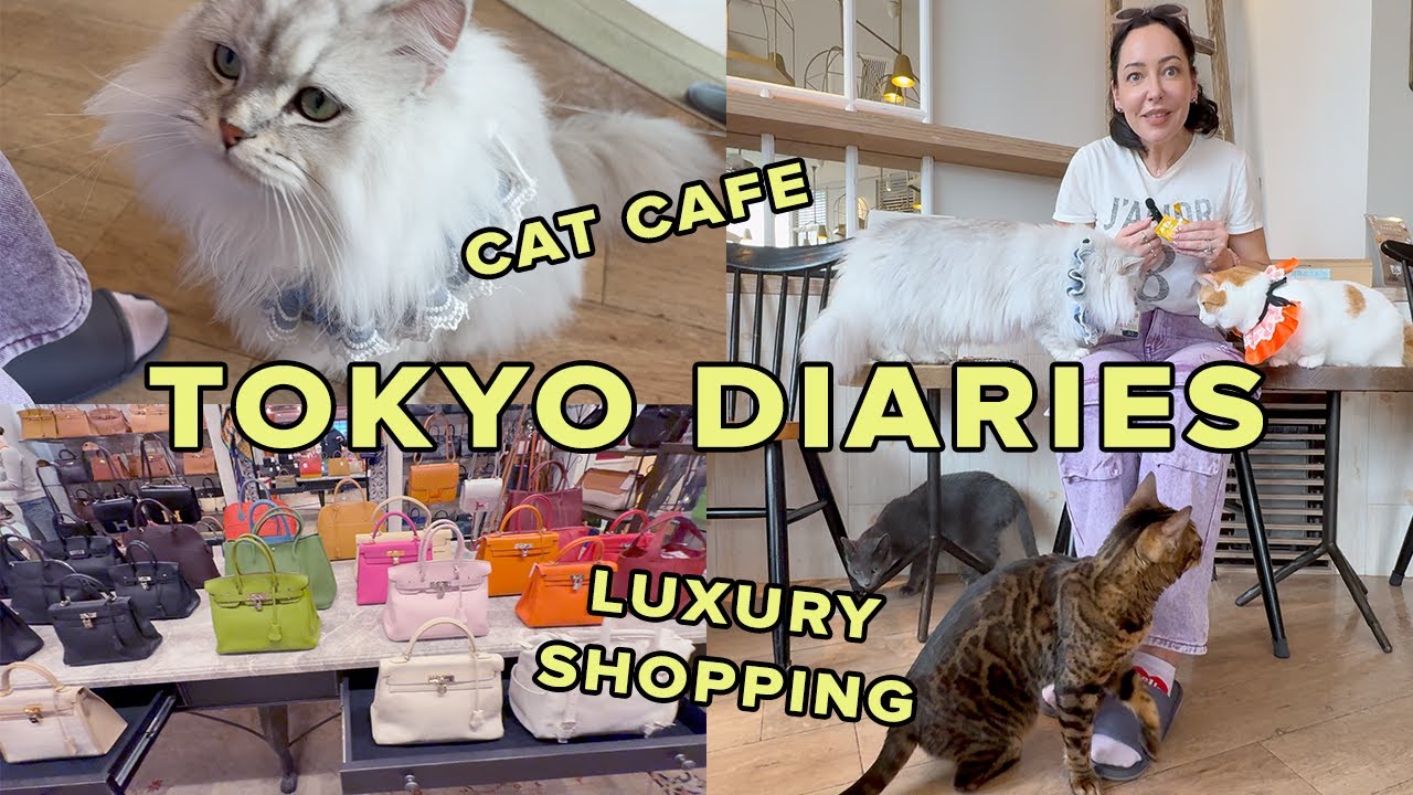 Vlog: EPIC Preloved Luxury Shopping in AMORE TOKYO & My FIRST TIME In A Cat Cafe