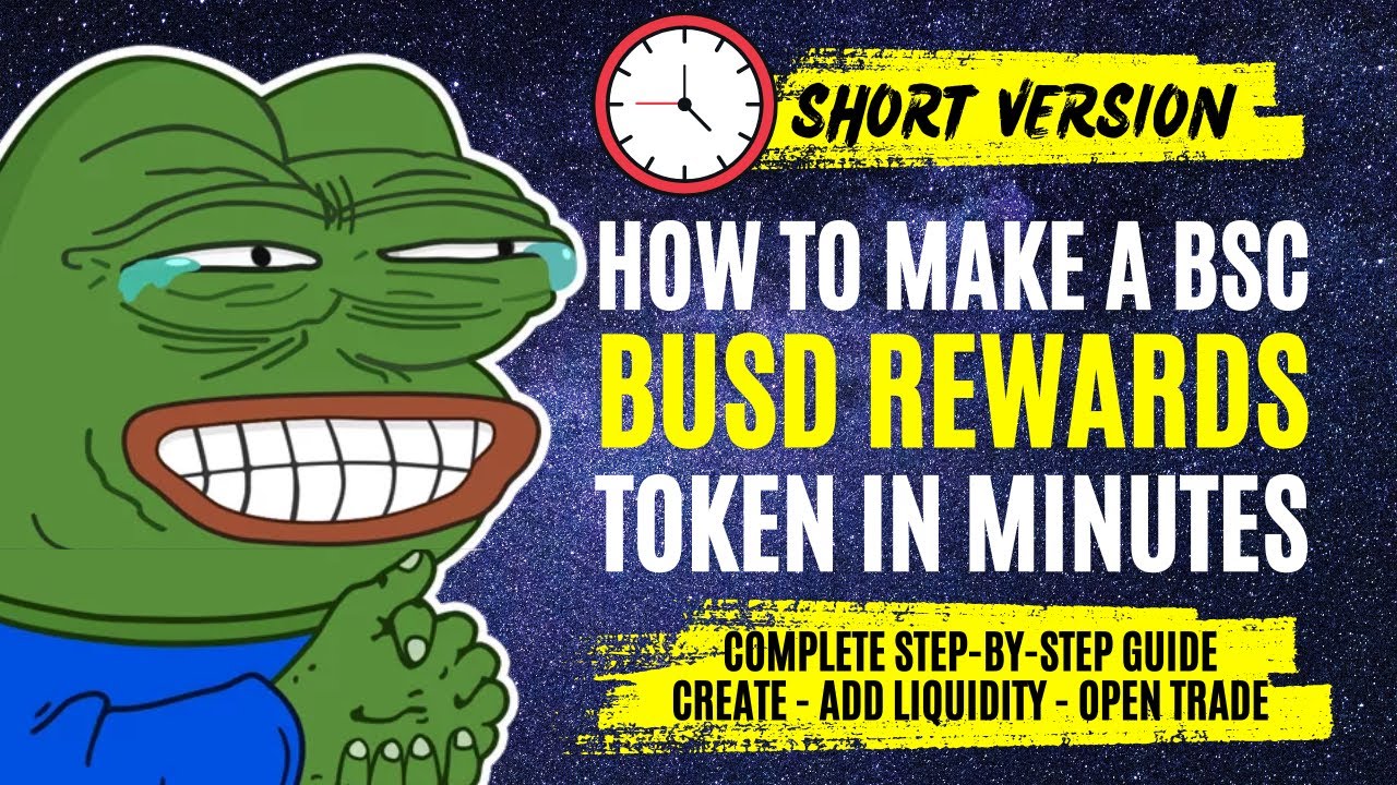 ⏰ SHORT VERSION 💰 How to create a BUSD Rewards Tokens In Minutes 🤑 BEP20 BSC #TokensByGen #GenTokens