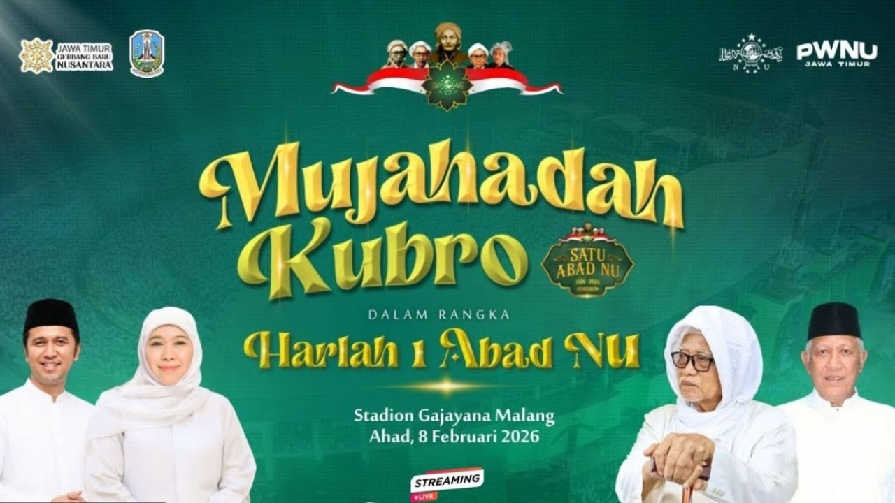 LIVE MUJAHADAH KUBRO 1 ABAD NAHDLATUL ULAMA