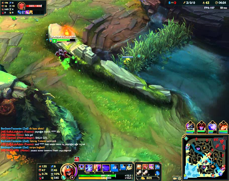 Zed mid lane S6 NORMAL GAME (TR SERVER)