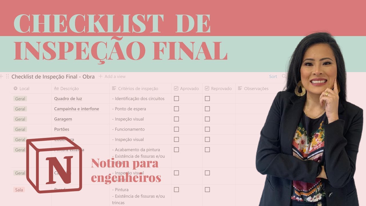 Notion: Check list de inspeção final