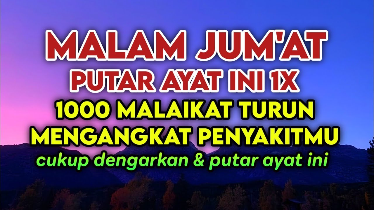 MALAM JUM'AT SYA'BAN🤲P4RAHNYA SAKIT DI TUBUHMU DISEMBUHKAN ALLAH SWT‼️PUTAR WALAU 2 MENIT SAJA